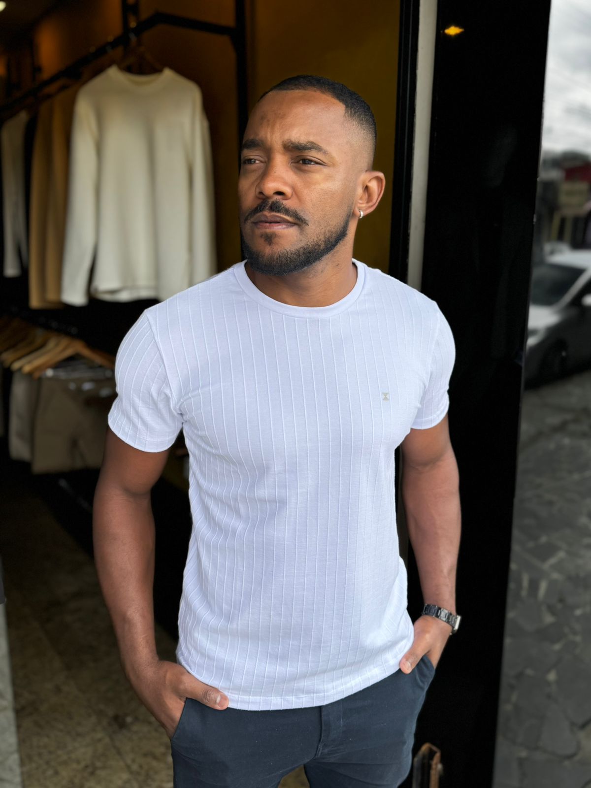 Blusa Canelada Masculina 100% Algodão