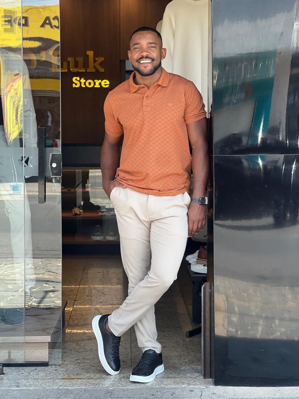 Calça Slim em Moletim com Elastano – Corte Alfaiataria