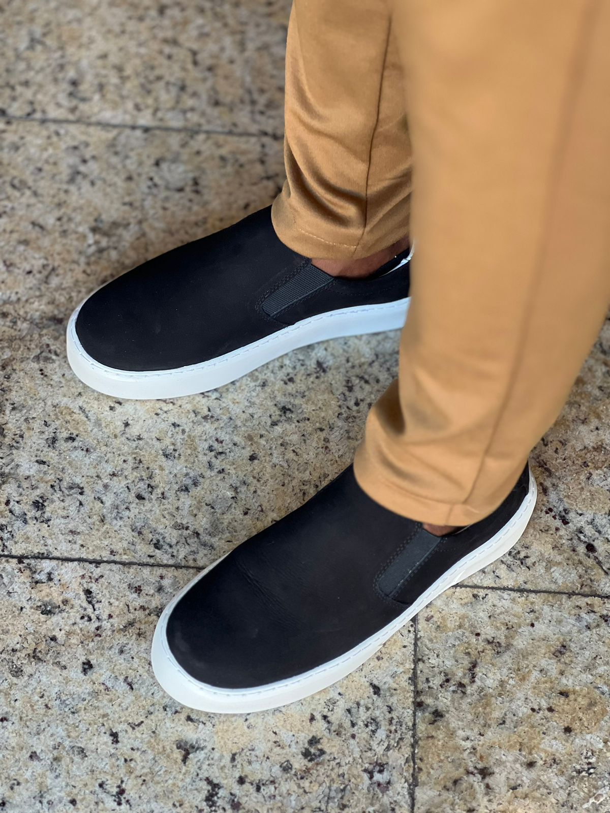 Tênis Slip On Preto