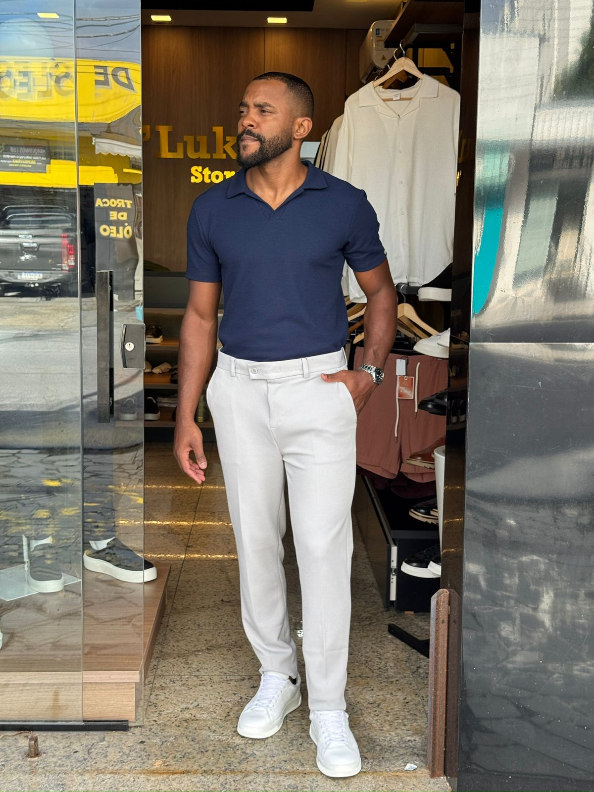 Calça Esporte Fino Alfaiataria Slim