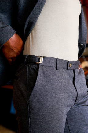 Costume Slim com Elastano Inteligente Chumbo