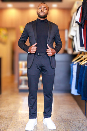 Costume Slim com Elastano Inteligente Preto