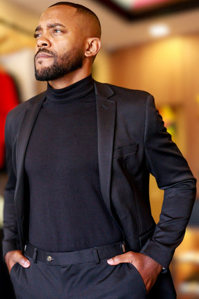 Costume Slim com Elastano Inteligente Preto