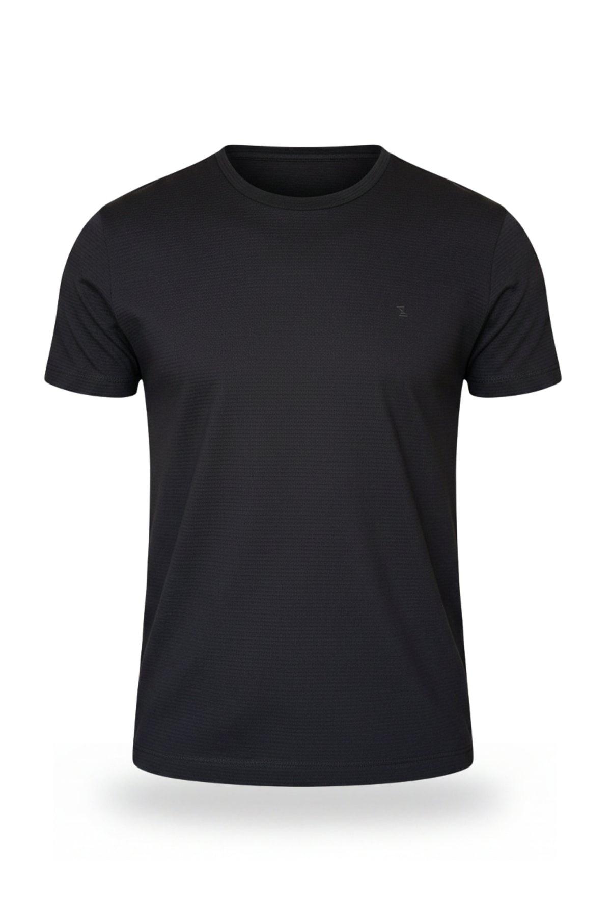 Blusa Texturizada Quadriculada Preta