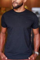 Blusa Texturizada Quadriculada Preta