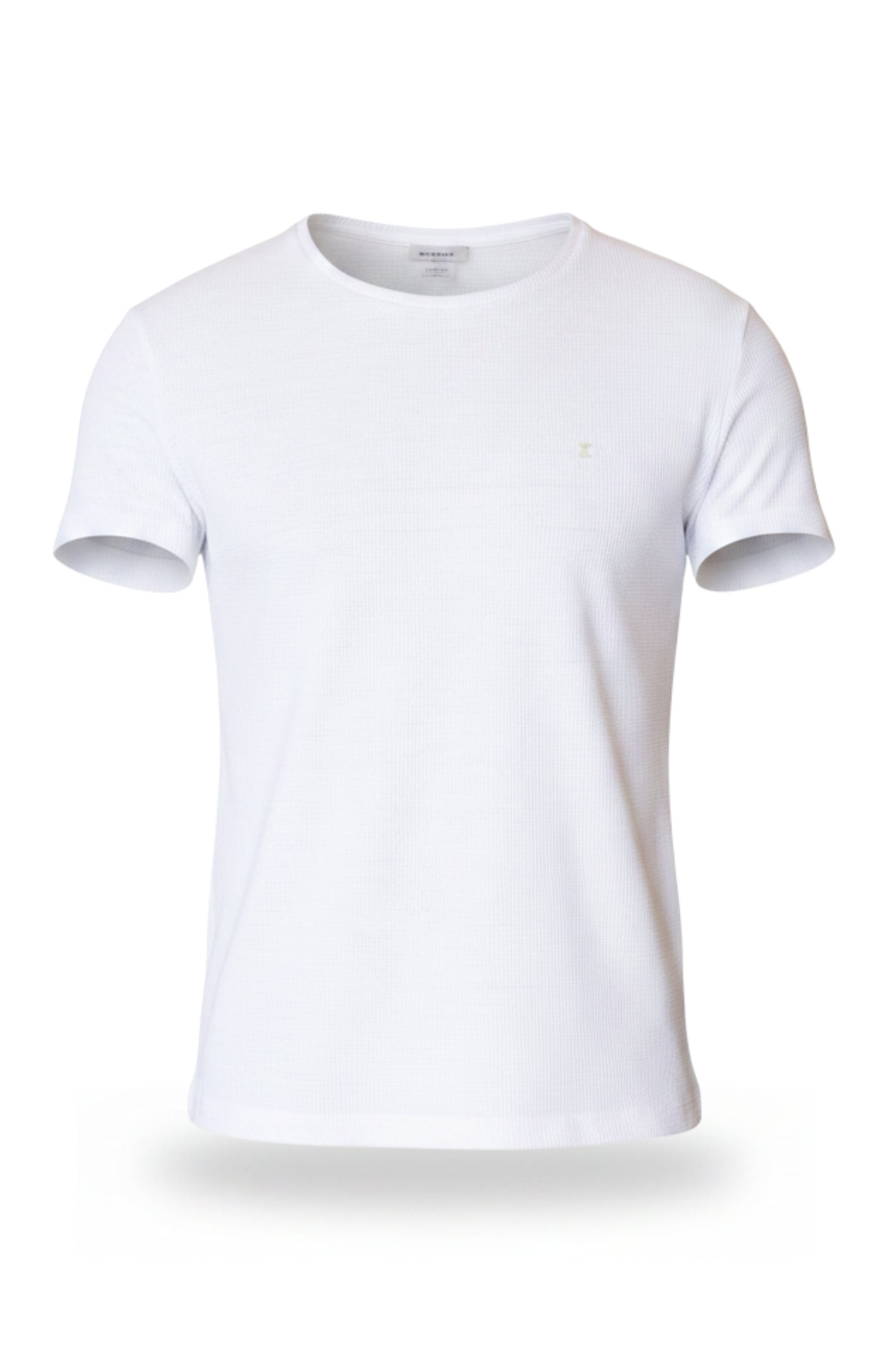 Blusa Texturizada Quadriculada Branca