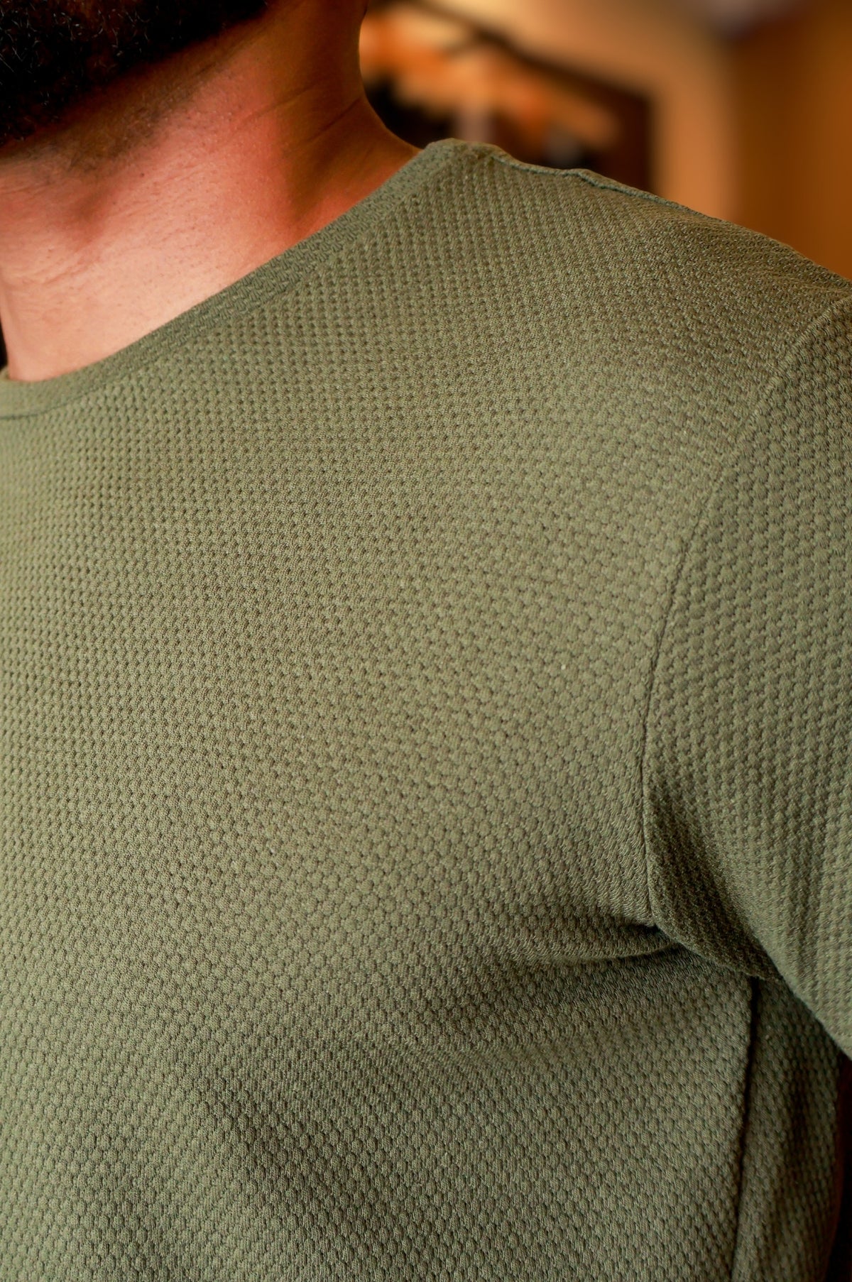 Blusa Texturizada Quadriculada Verde