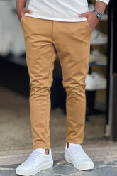 Calça Slim em Moletim com Elastano – Corte Alfaiataria