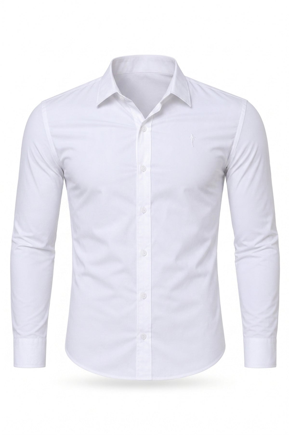 Camisa Social Slim Dry Fit com Elastano Branco