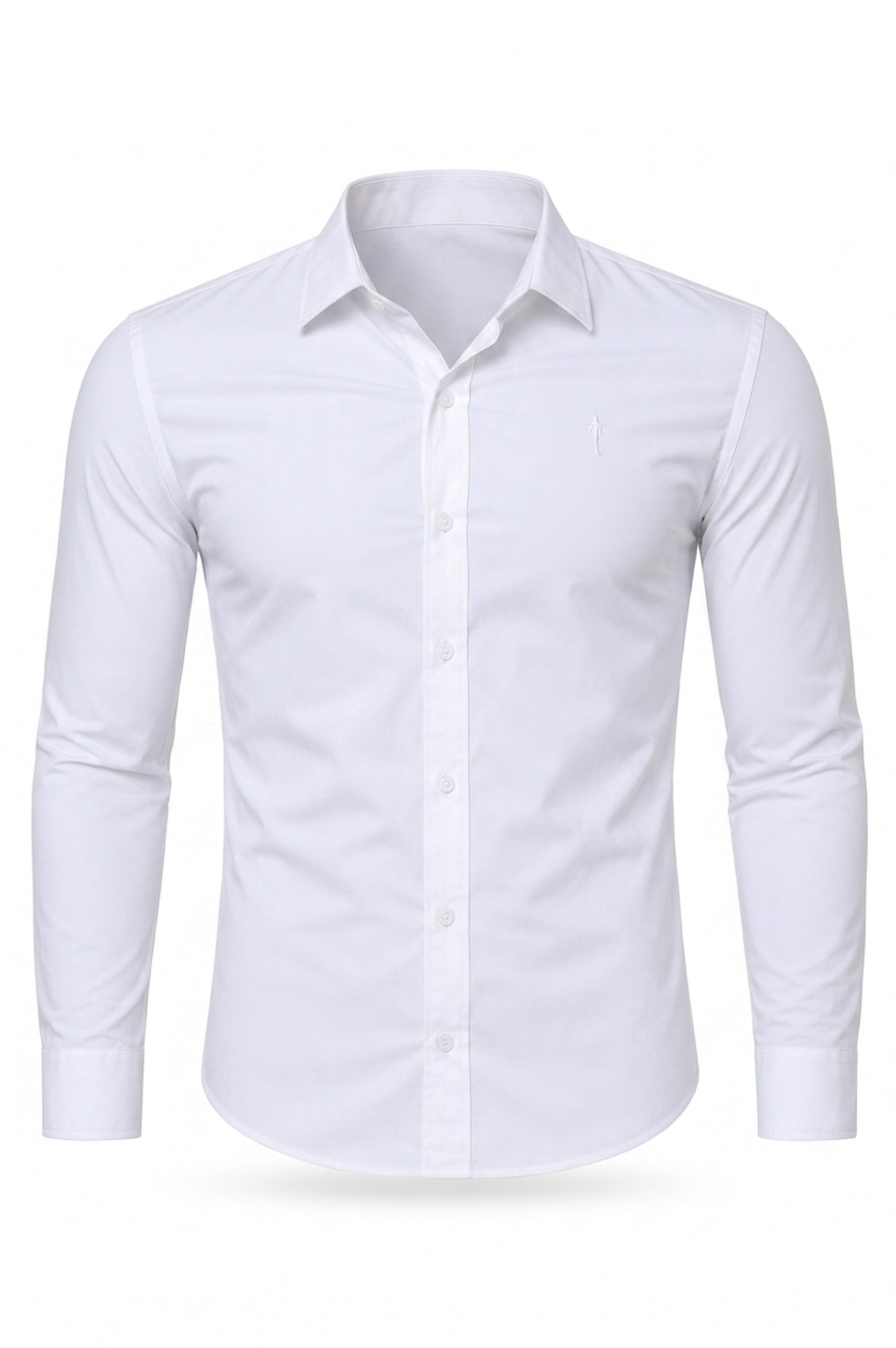 Camisa Social Slim Dry Fit com Elastano Branco