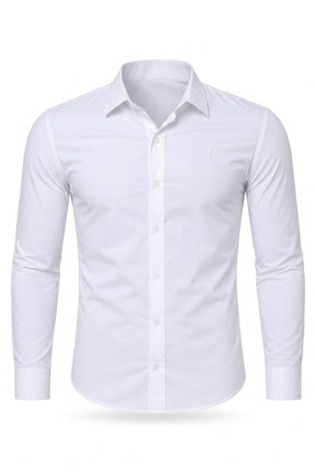 Camisa Social Slim Dry Fit com Elastano Branco