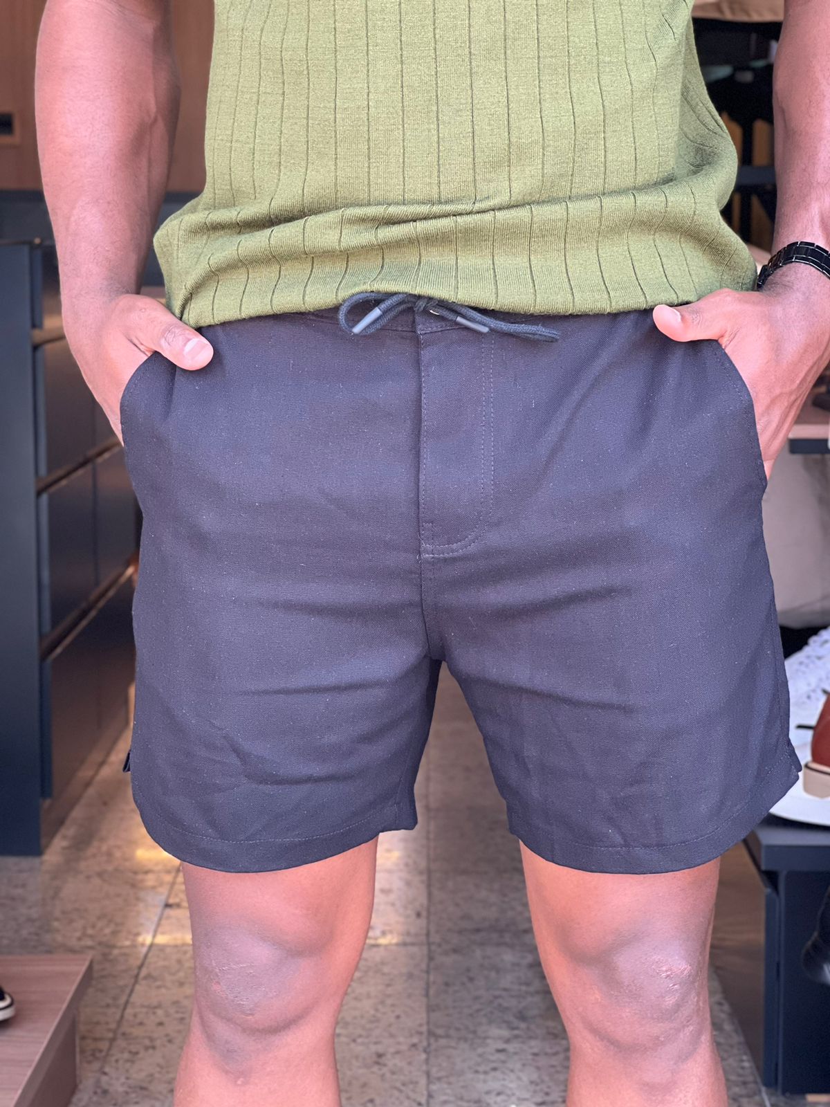 Short de Linho Masculino