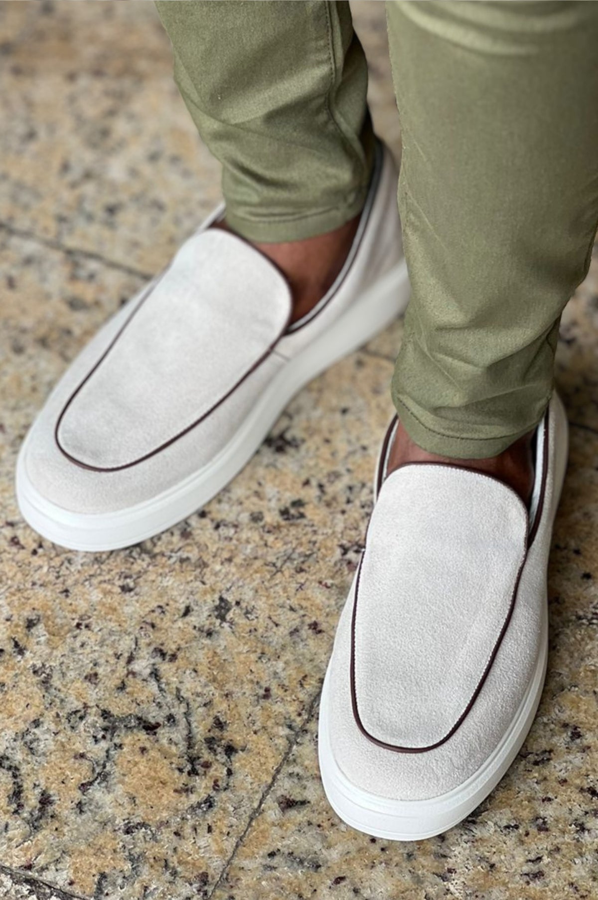 Loafer Camurça Clara