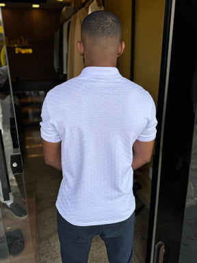 Polo Masculina Texturizada