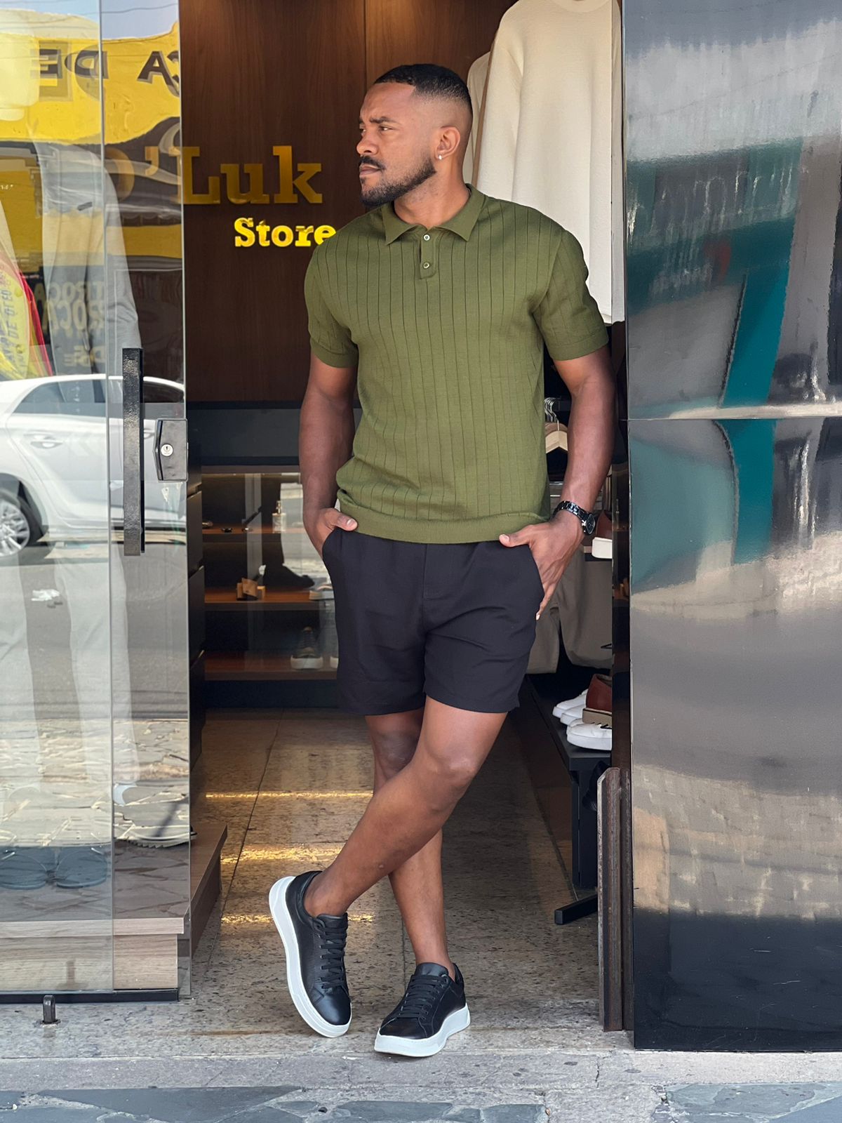 Short de Linho Masculino