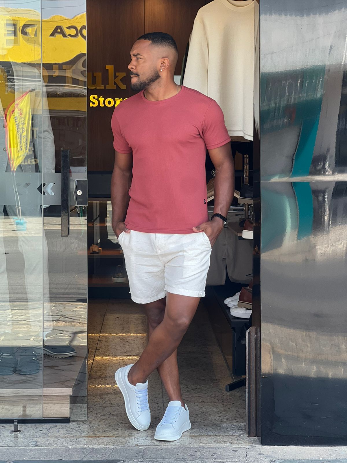 Short de Linho Masculino