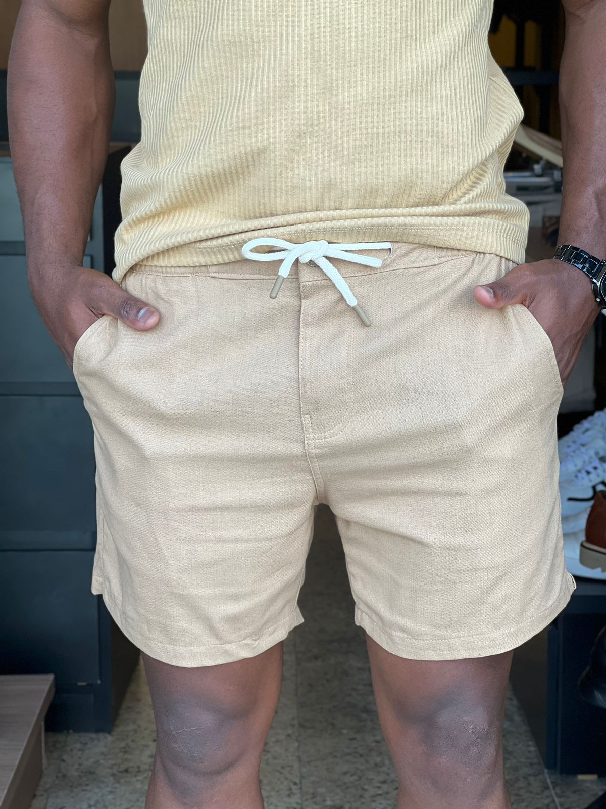 Short de Linho Masculino
