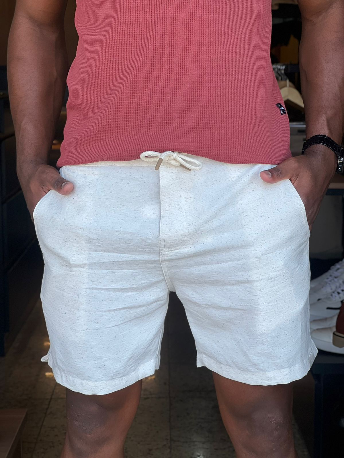 Short de Linho Masculino