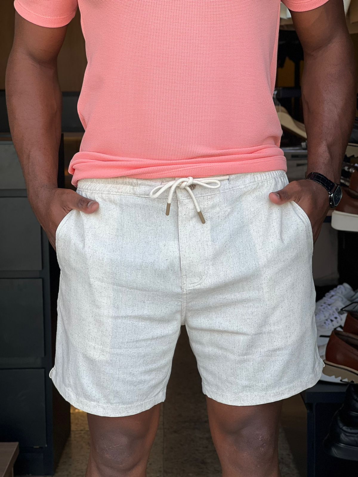 Short de Linho Masculino