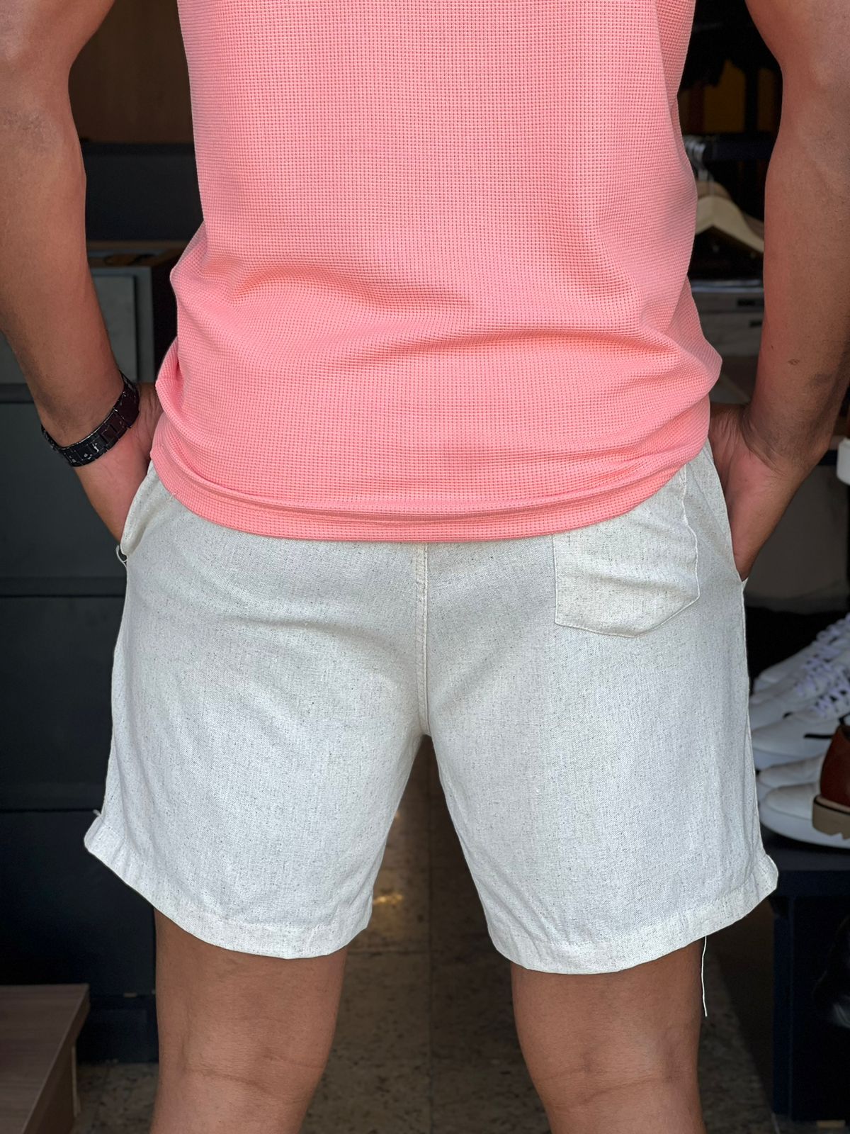 Short de Linho Masculino