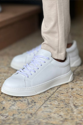 Tênis Sneaker em Couro Branco