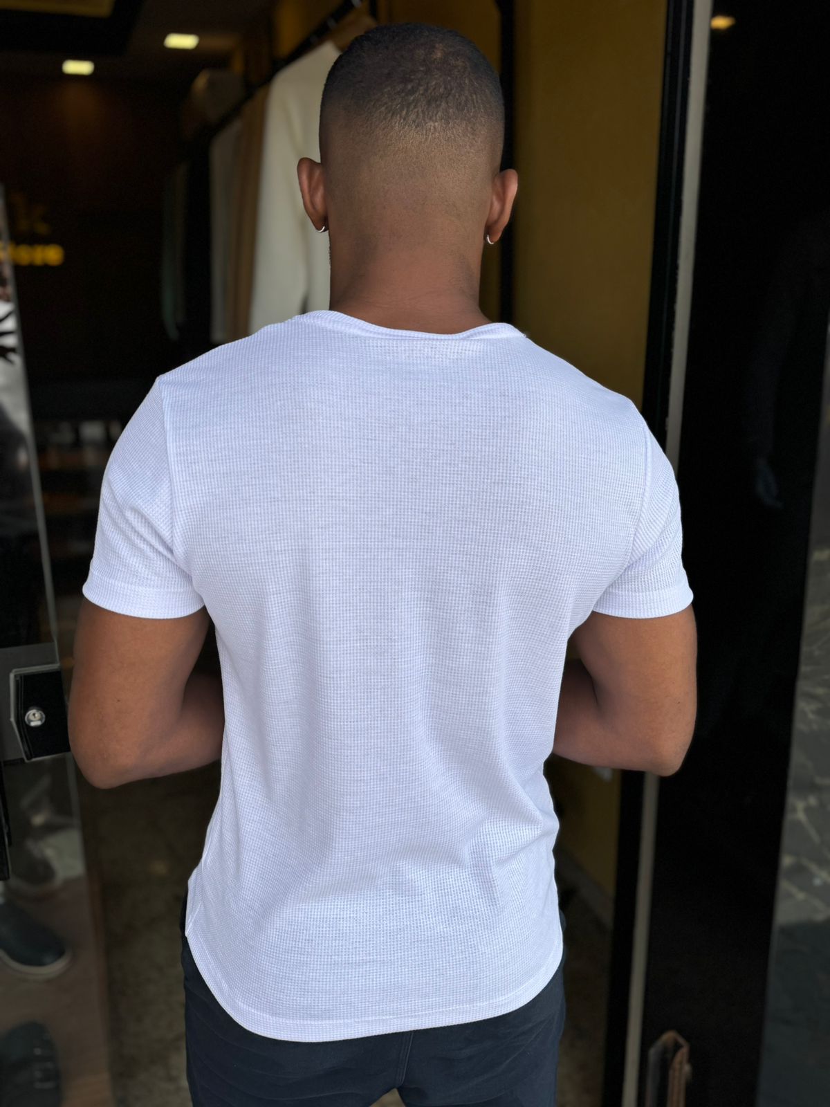 Blusa Masculina Texturizada Quadriculada