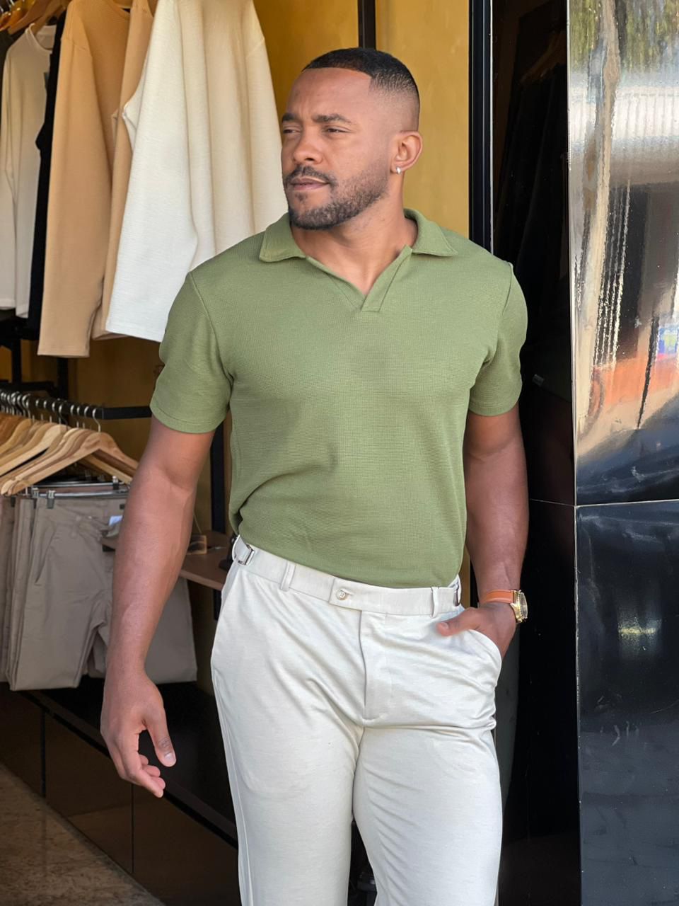 Polo Italiana Texturizada